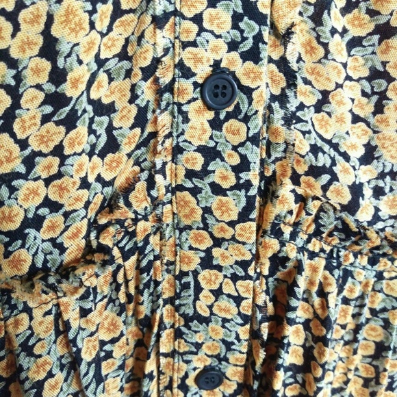 John Galt: Darlene Dress or Tunic in Yellow Floral - Picture 3 of 4