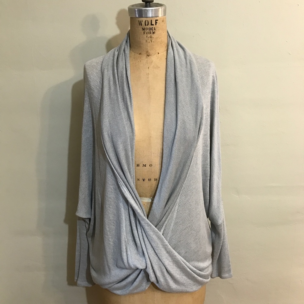 Free People wrap sweater