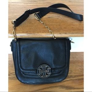 Tory Burch Black and Gold Crossbody
