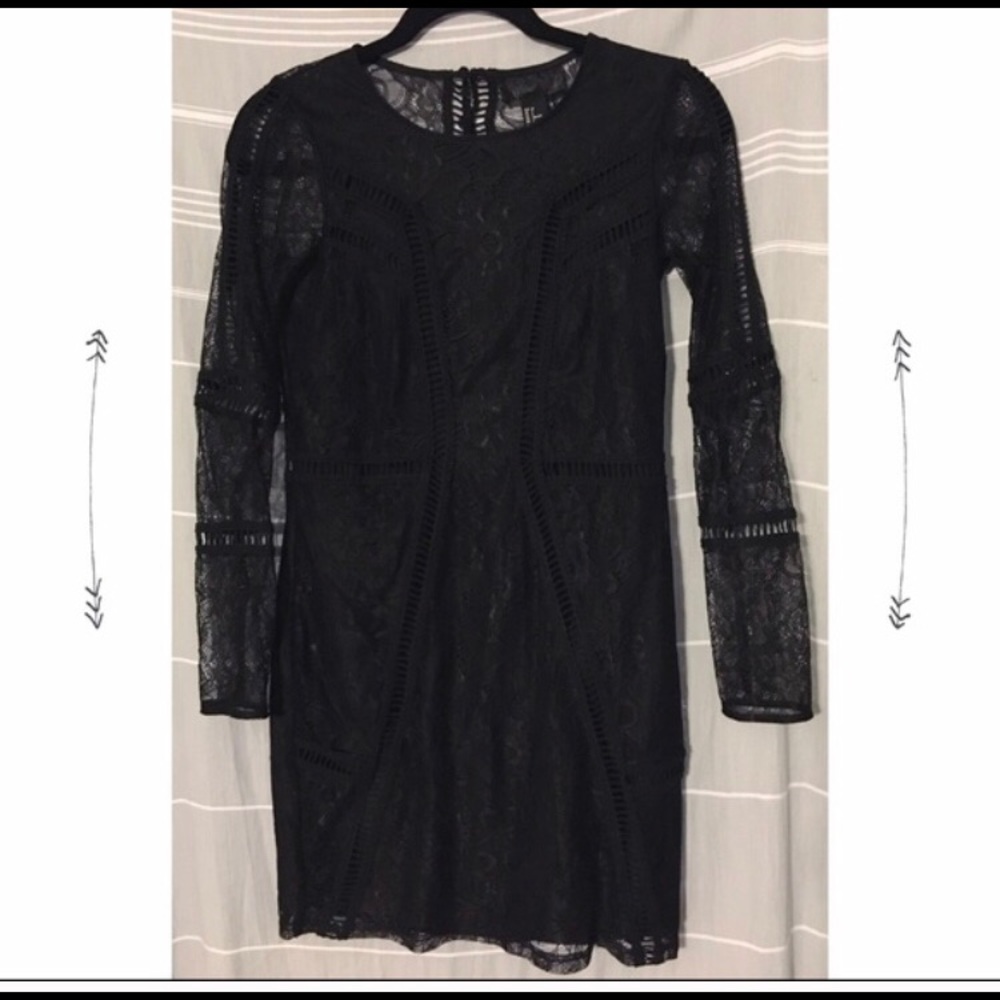 H&M Black lace dress