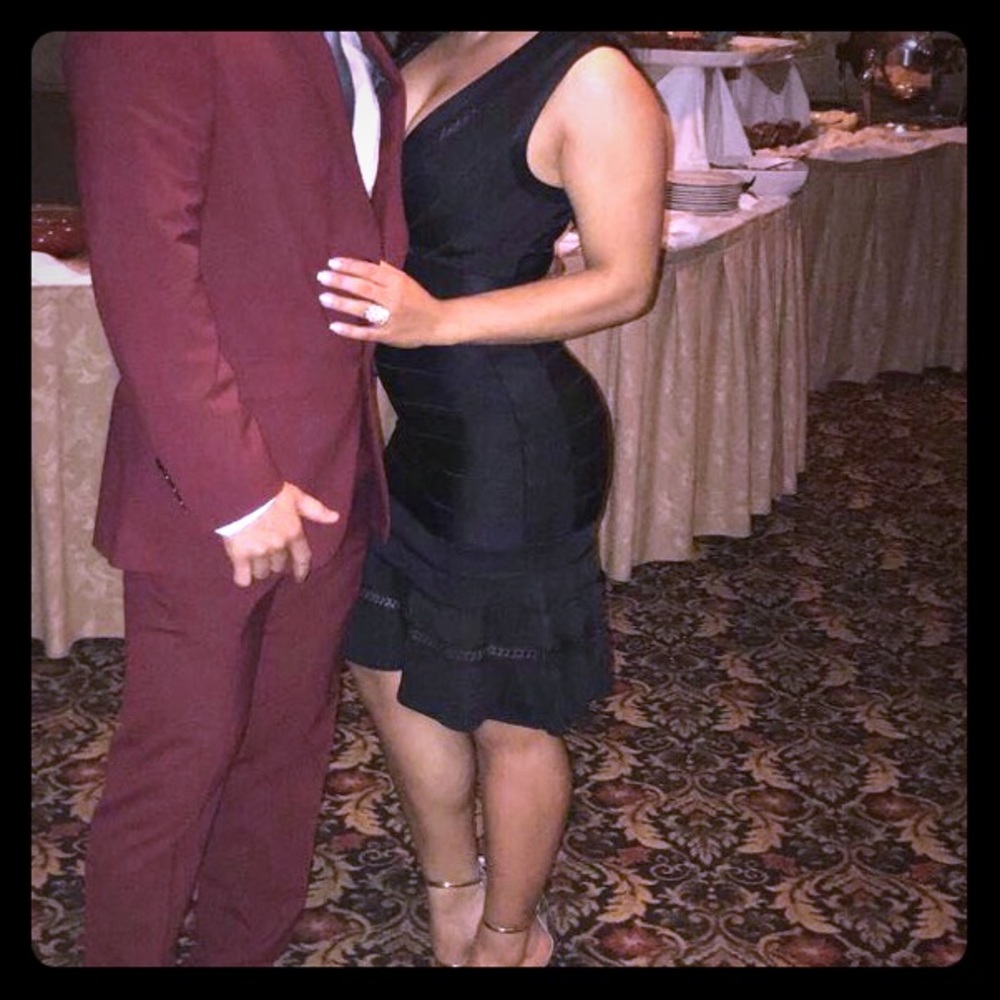 French connection bandage black dress