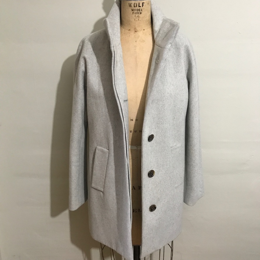 J. Crew light grey wool jacket