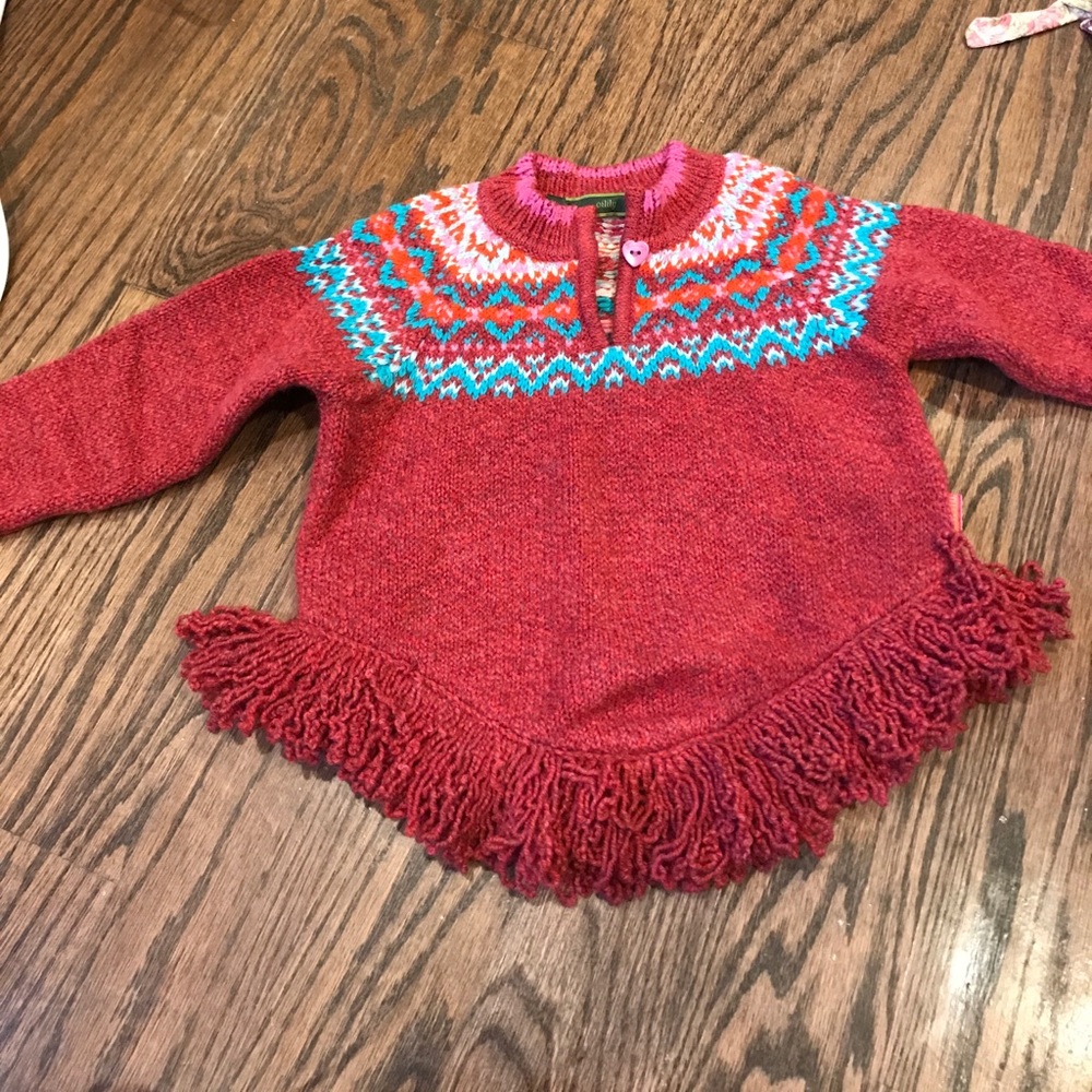 fringe sweater wool acrylic nylon very soft