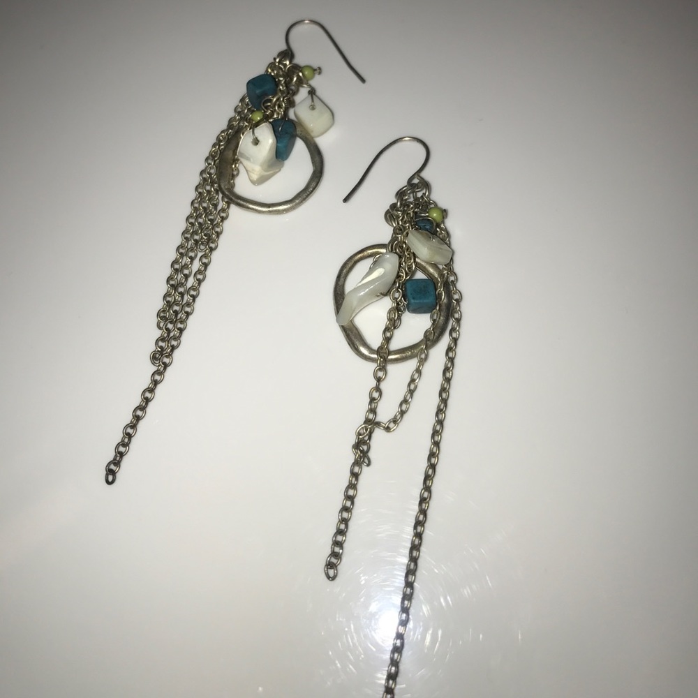 Silver Drop Earrings - Picture 1 of 1