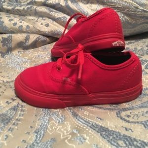Red Toddler Vans