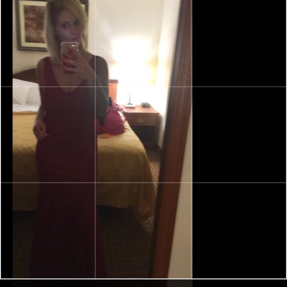 Red Ball Gown - Picture 3 of 3