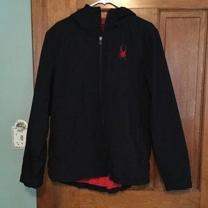 Spyder soft shell hooded coat