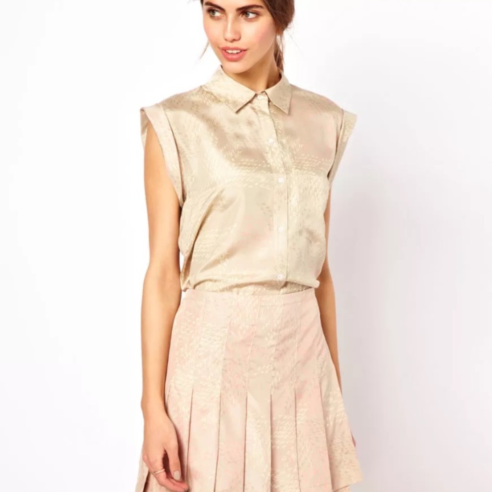 Edun Silk Print Tennis Style Dress