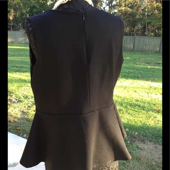 INC Woman Black Peplum Top... Size OX - Picture 3 of 7
