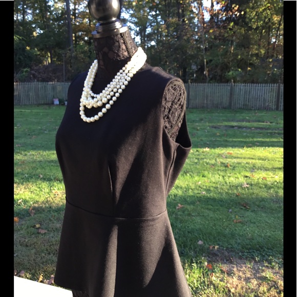 INC Woman Black Peplum Top... Size OX - Picture 4 of 7