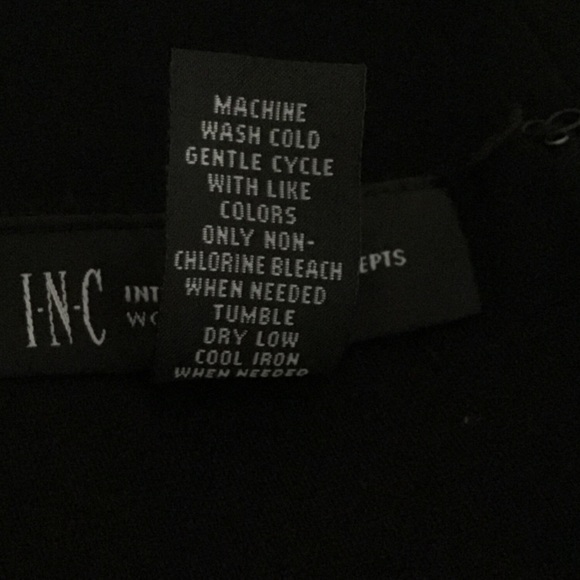 INC Woman Black Peplum Top... Size OX - Picture 6 of 7