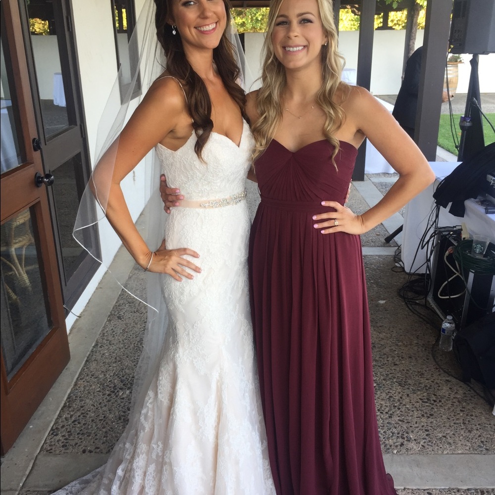 Maroon Jenny Yoo dress