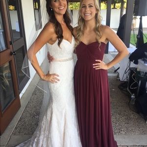 Maroon Jenny Yoo dress