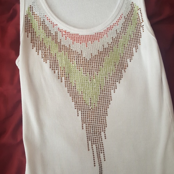 Rhinestone tank top - Picture 2 of 3