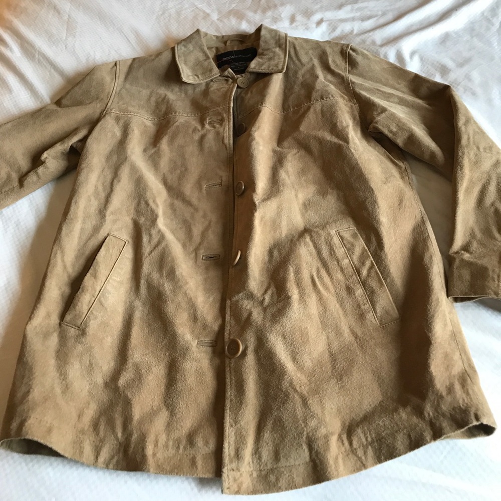 Moda international button down leather jacket - Picture 1 of 2