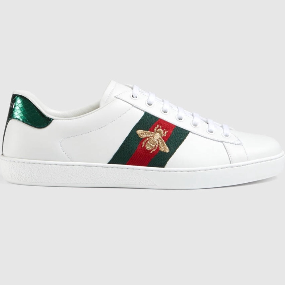 BRAND NEW GUCCI ACE EMBROIDERED SNEAKER