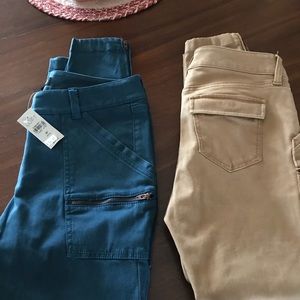 Loft skinny utility pants size 4p/2 pair