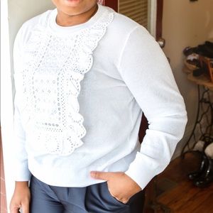 J. Crew Ruffle Front Sweater