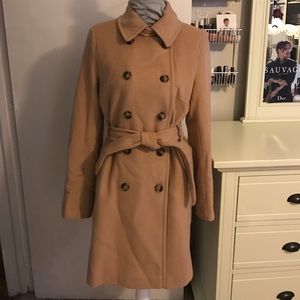 SOLD! DKNY Wool/Cashmere Camel coat 12 SOLD!