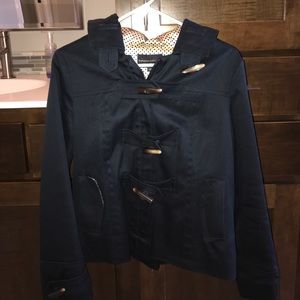 Banana Republic Navy Toggle Button Fall Coat