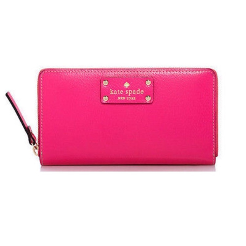 Authentic Kate Spade Hot Pink Wellesley Clutch