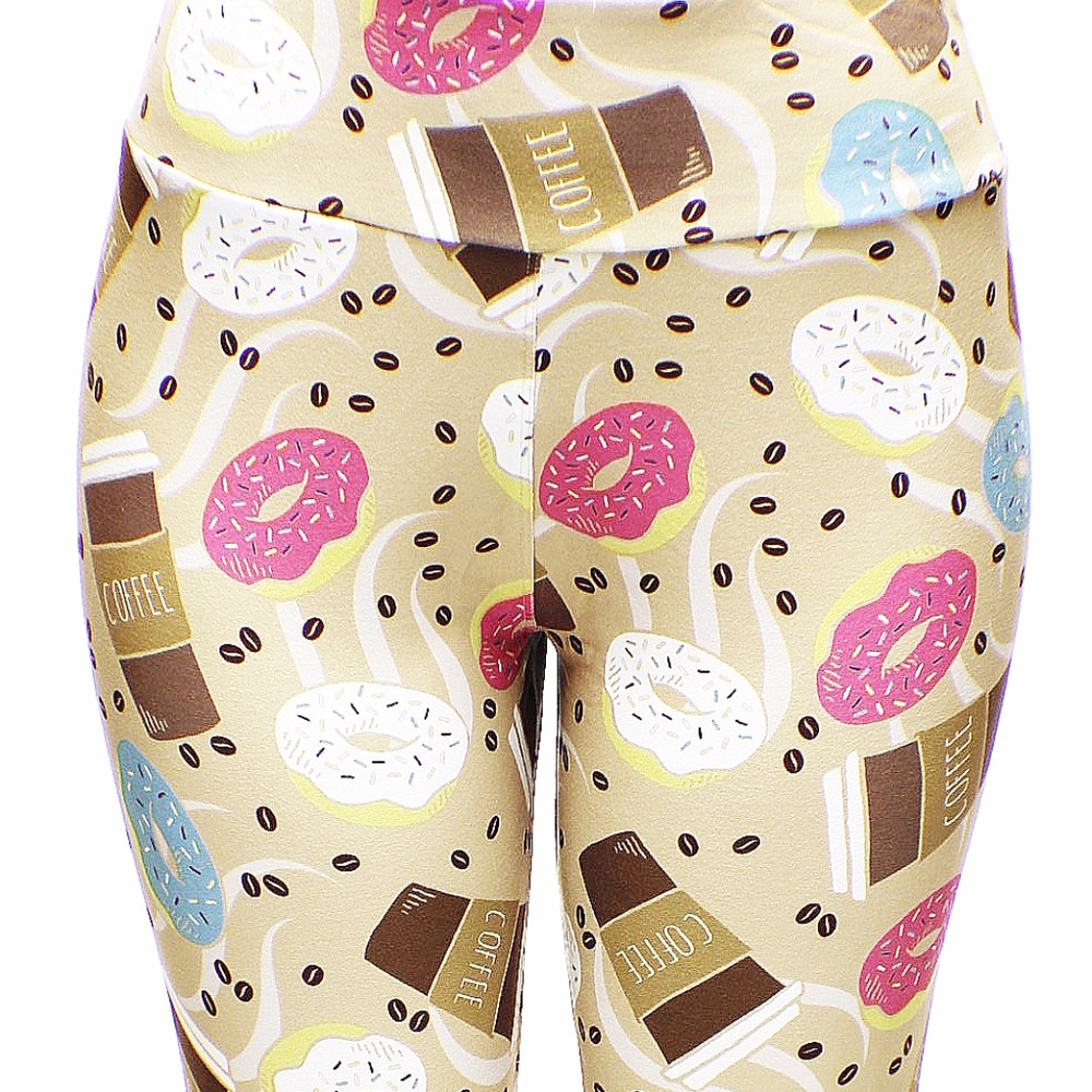 HOST PICK- Coffee Donuts Leggings Buttery Soft, OS