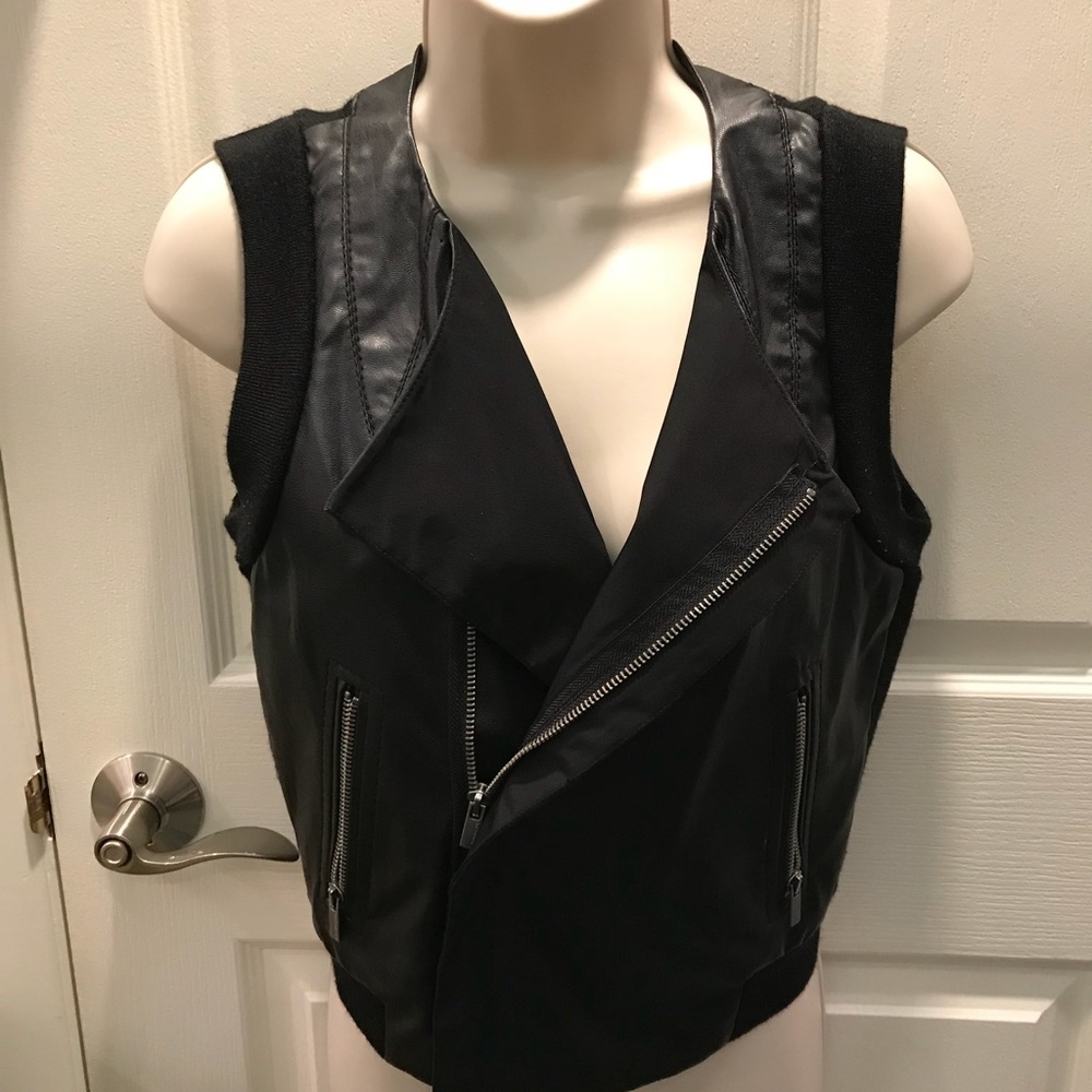 BCBG black vest