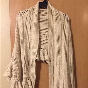 Anthropologie MOTH cashmere blend sweater wrap
