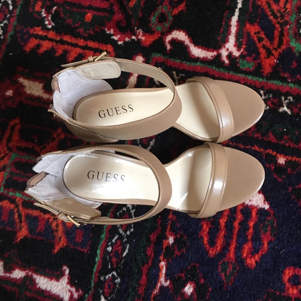 Guess size 9.5 wedge heels.