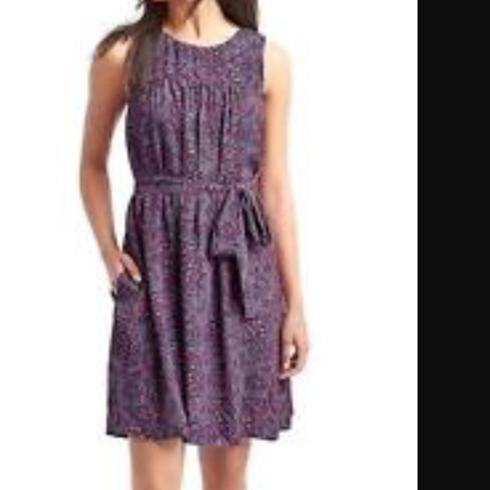Gap paisley belted dress NWT