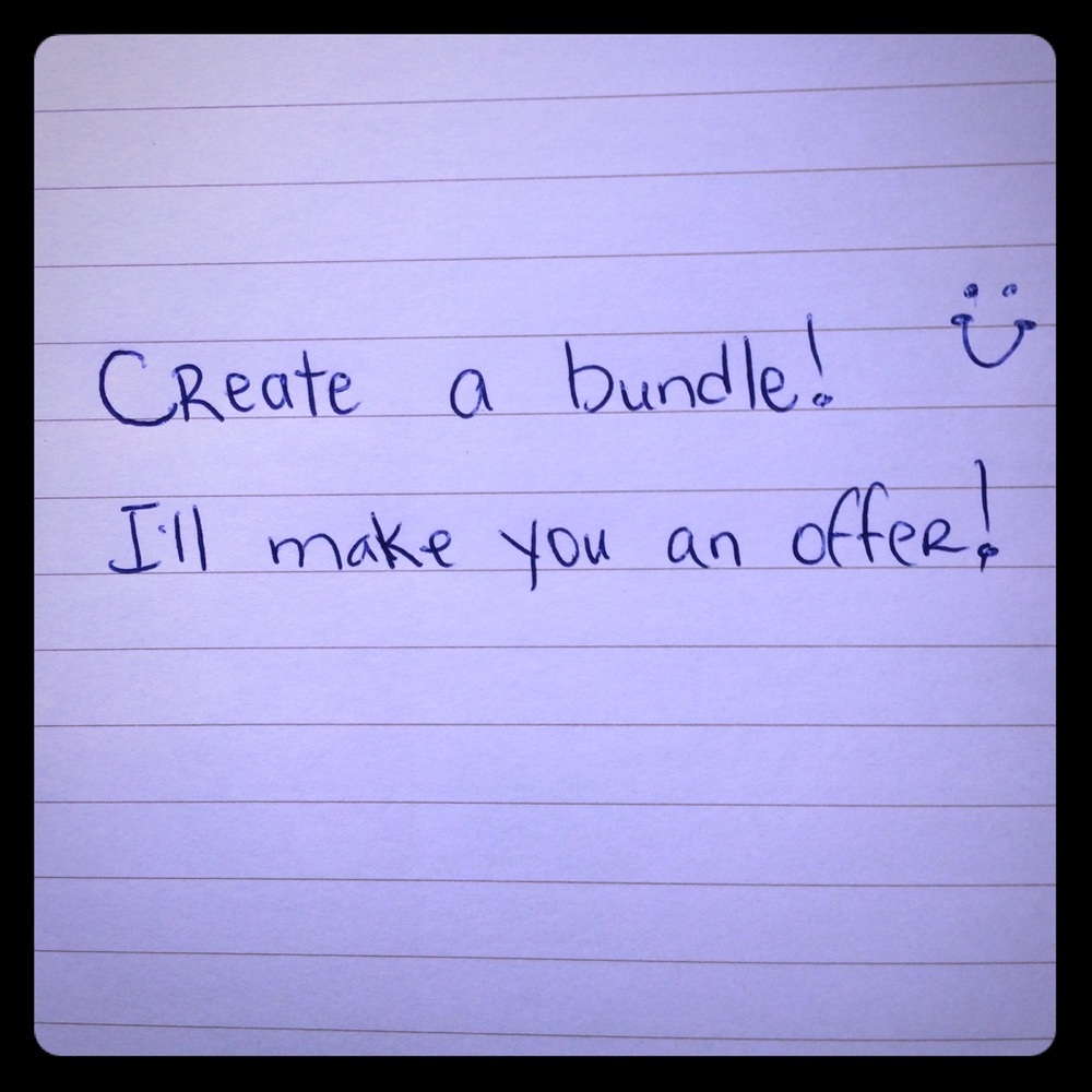 Bundle 2-more items and I’ll make you an offer!!!!