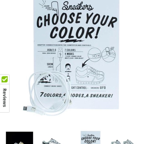 LED light up shoes sneakers - Picture 3 of 3