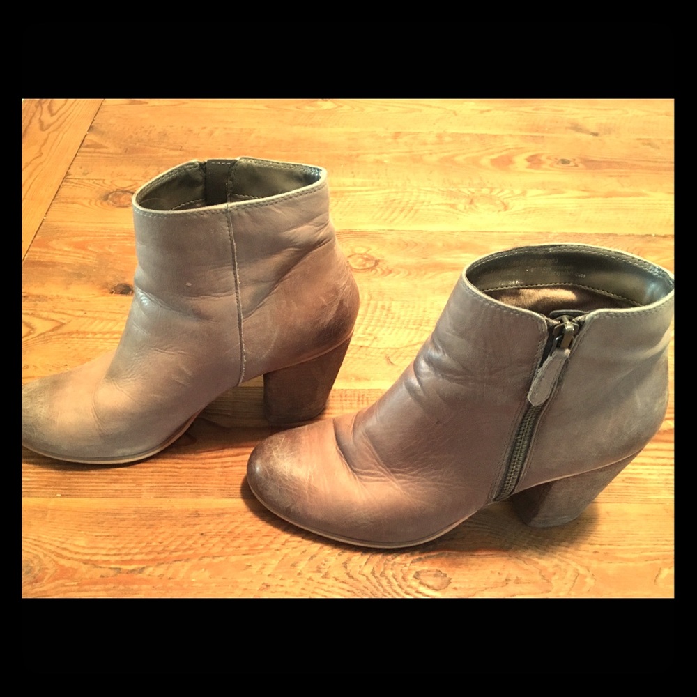 BP mushroom Leather Ankle Boots