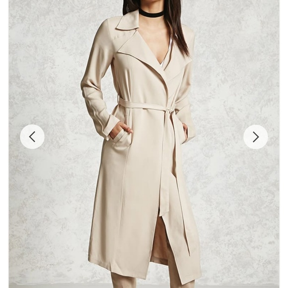Forever 21 Jackets & Blazers - Beige Duster Jacket