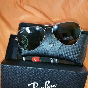 Aviator silver rayban