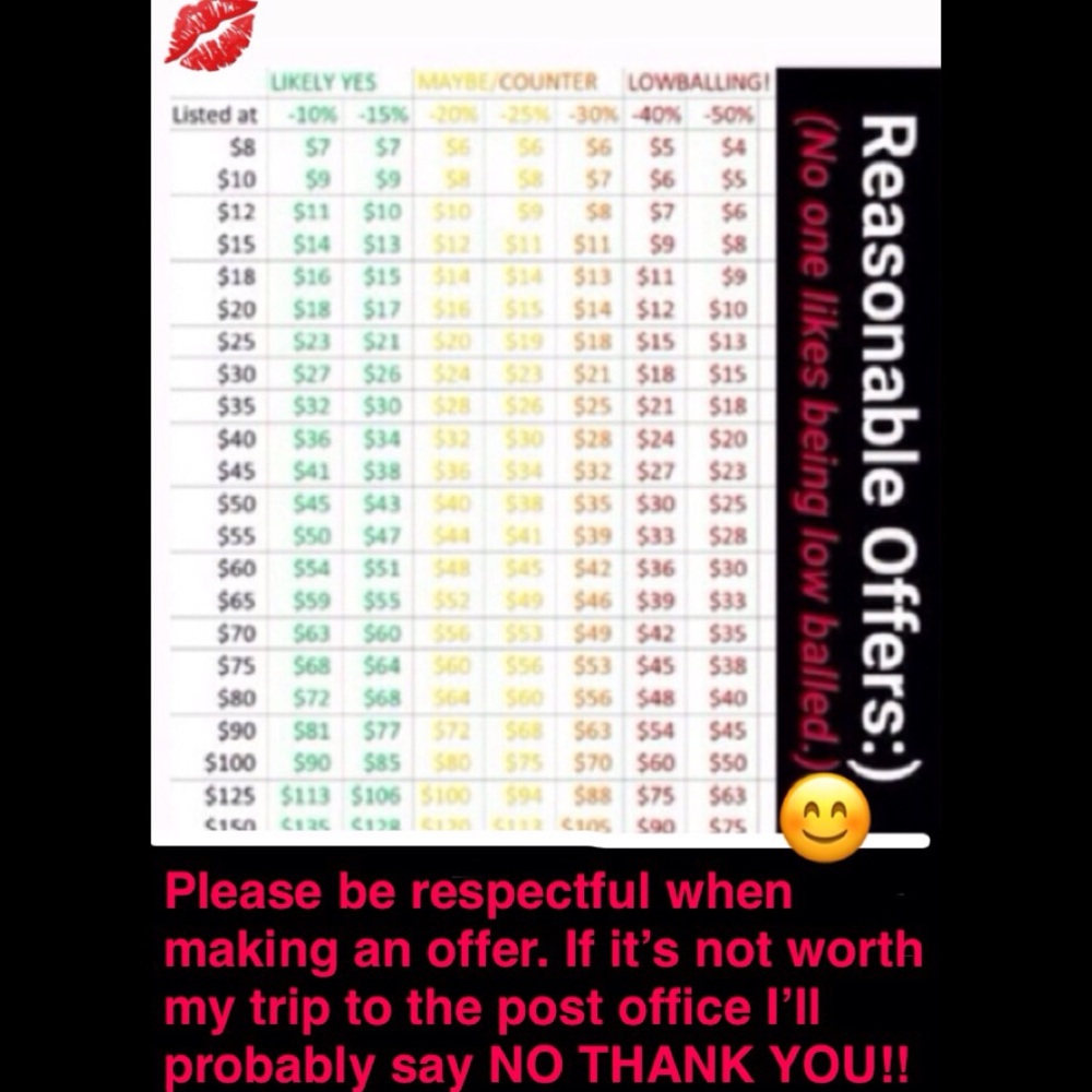 🙏🏼❤️OFFER ETIQUETTE ❤️🙏🏼