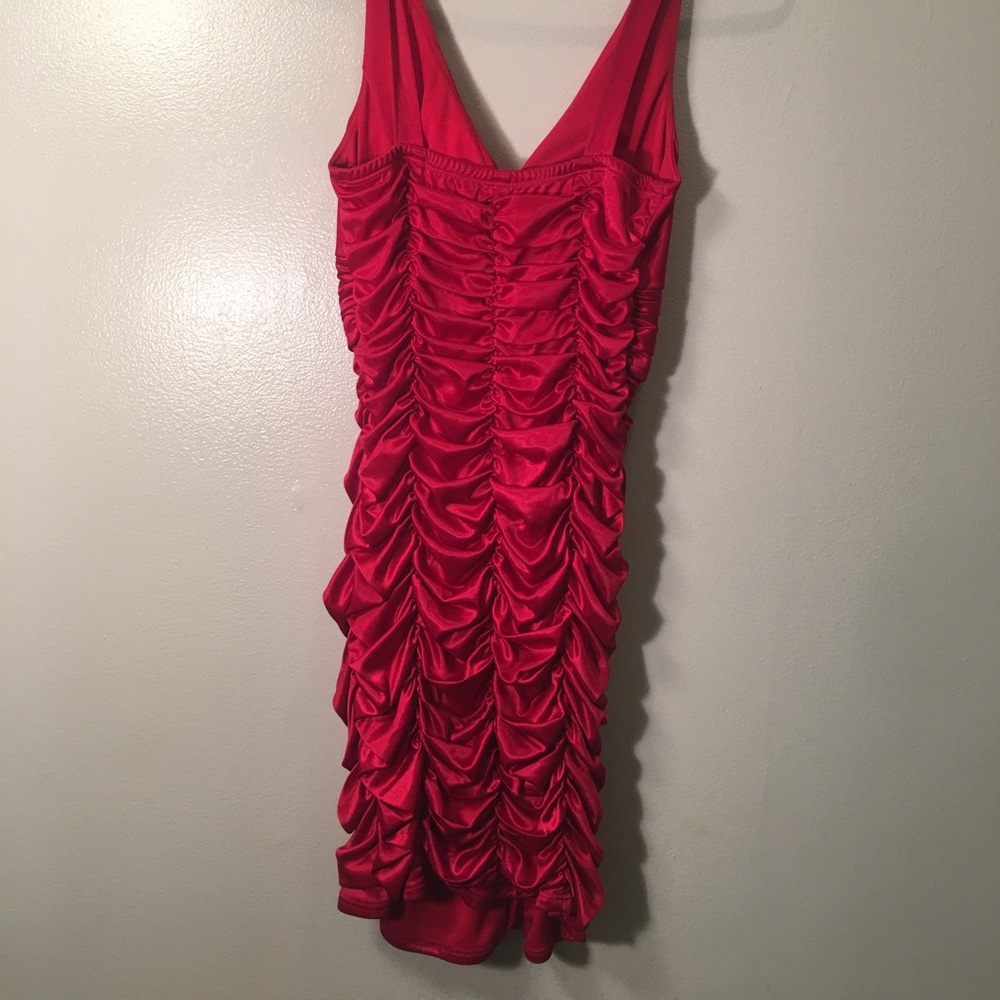 Red Mini Dress - Picture 2 of 4