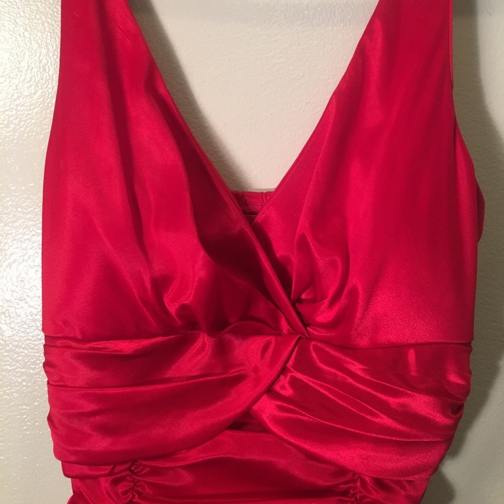 Red Mini Dress - Picture 3 of 4