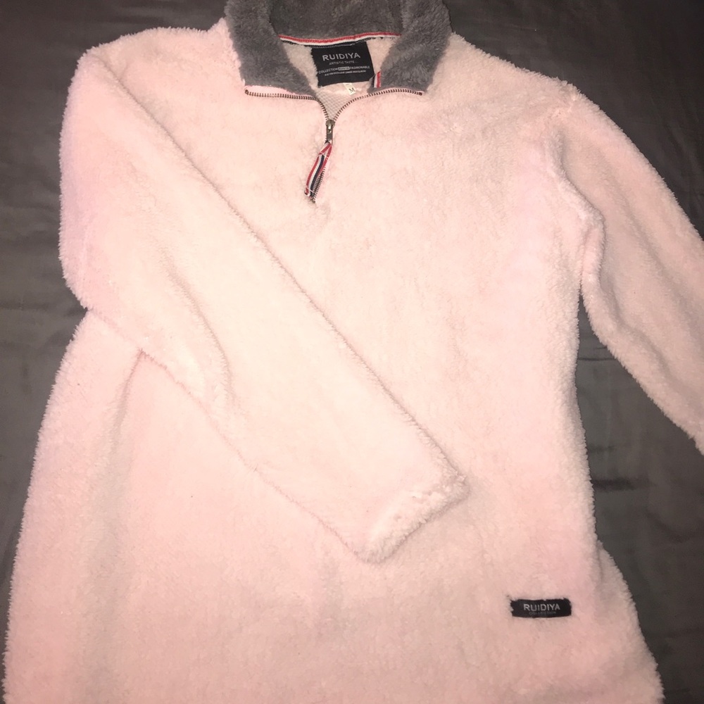‼️SOLD‼️ Sherpa pullover pink