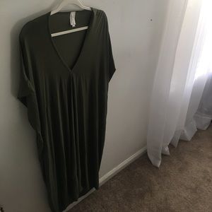 Olive Green Boho Dress