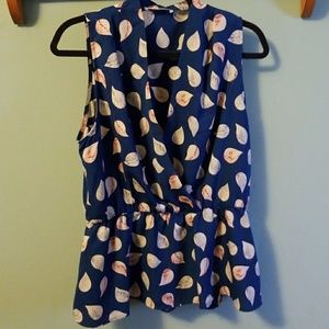 Cute faux crossover top