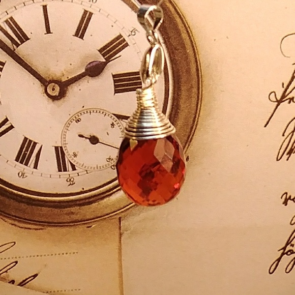 #0159 Madeira Citrine Pendant - Picture 2 of 3
