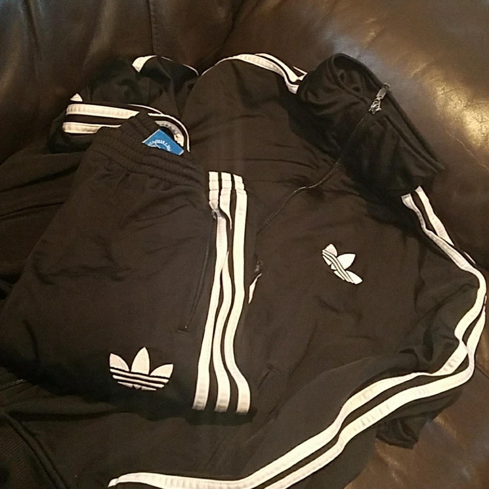 Adidas track pants and track top