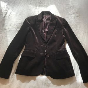 Theory velvet blazer, plum, 00