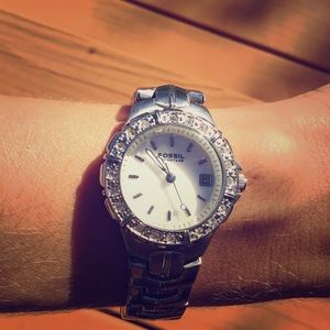 Fossil stainless steel waterproof 💦watch 💙
