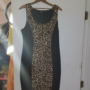 Leopard scuba dress