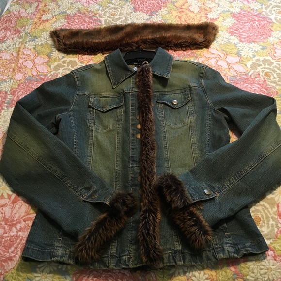 Fur Jean Jacket - Picture 7 of 8