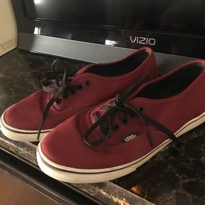 Burgundy Vans