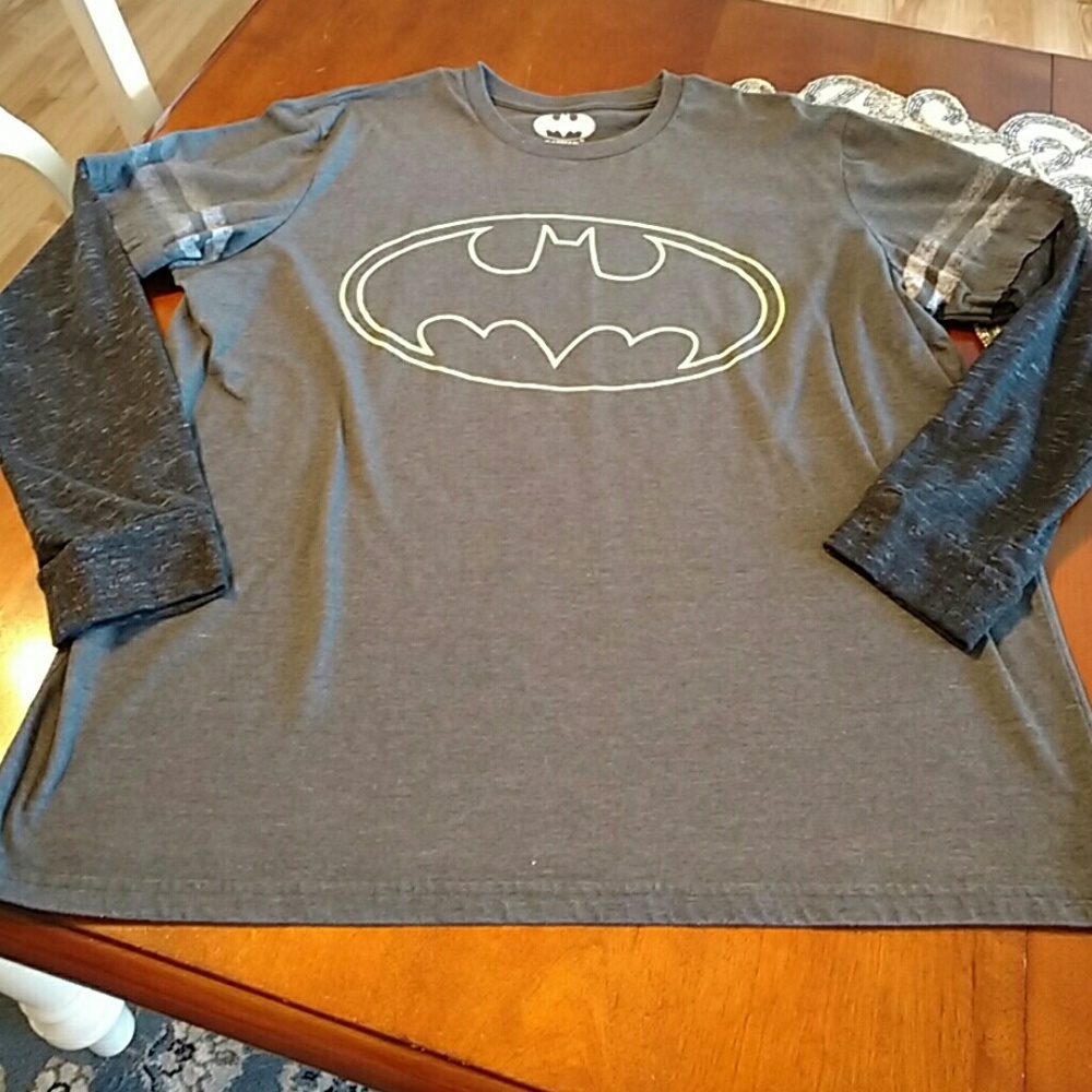 Batman Mens Long Sleeve Tee