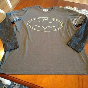 Batman Mens Long Sleeve Tee